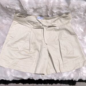 Size 8 high waisted tan Ann Taylor shorts with tie